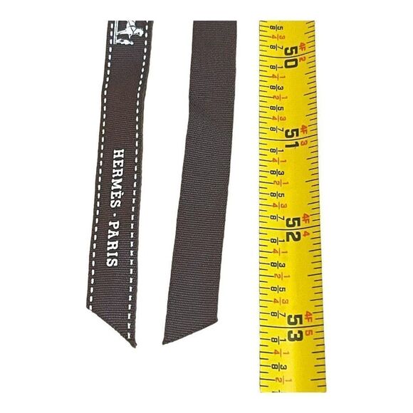 Authentic Lot of Hermes Designer Gift Wrap Ribbon Paris Size 9’ 3 yards Crafts - Picture 3 of 3